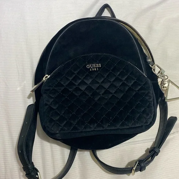 Guess Velvet Backpack - Picture 2 of 5